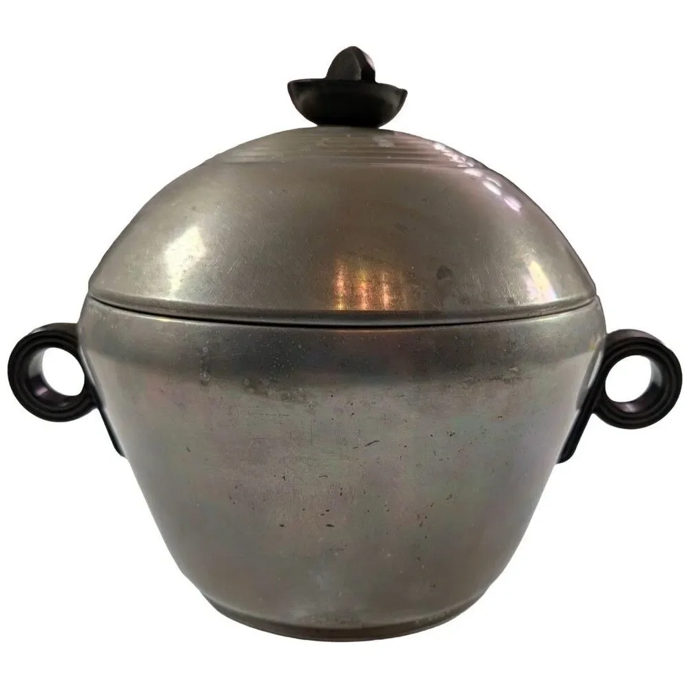Vintage Enterprise Aluminum Steamer Pot Basket Dome Lid 8.5